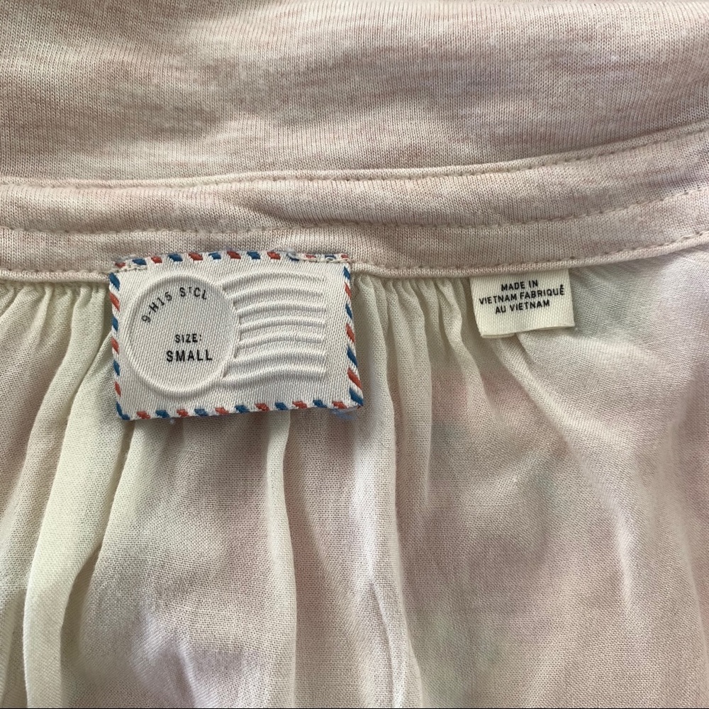 ANTHROPOLOGIE Postmark Jamison Henley Top Sz Small - Picture 9 of 15